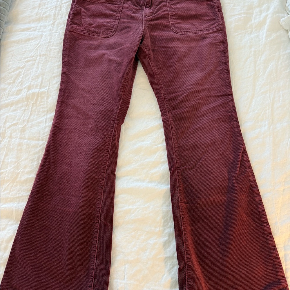 Pilcro Burgundy Boot Cut Pants